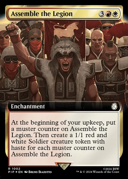 Assemble the Legion, Magic card PIP 1002 — Fallout set