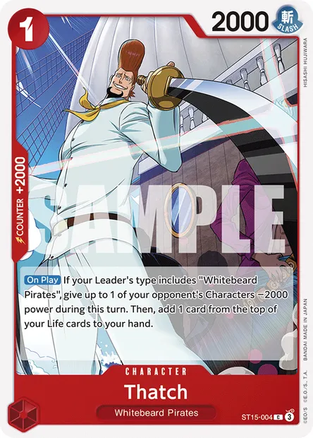 Thatch, One Piece card ST15-004 — Red Edward.Newgate set