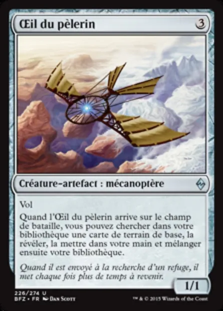 Œil du pèlerin, carte Magic BFZ 226 — extension La bataille de Zendikar
