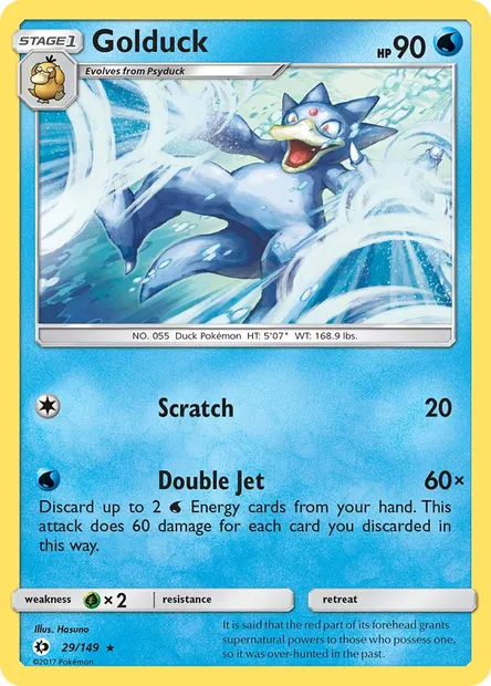 Golduck, Pokémon card SUM 29 — Sun & Moon set