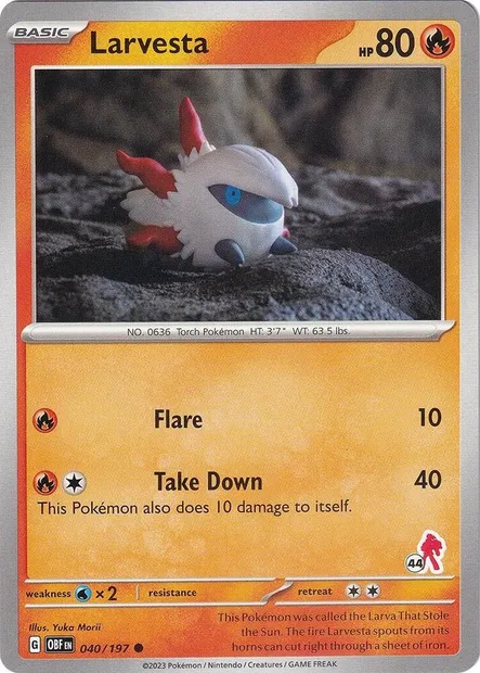 Pyronille, carte Pokémon BA24 040-44 — extension Battle Academy 2024