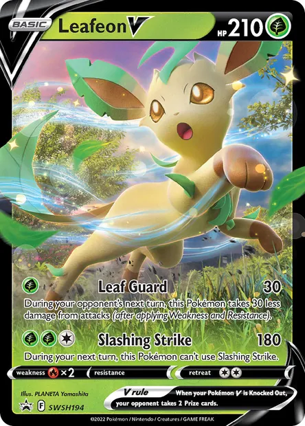 Leafeon V, Pokémon card SWSH 194 — SWSH Black Star Promos set
