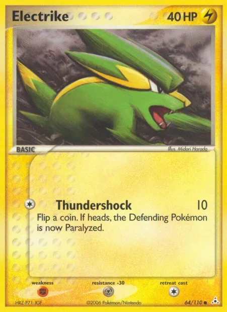 Electrike, Pokémon card HP 64 — Holon Phantoms set