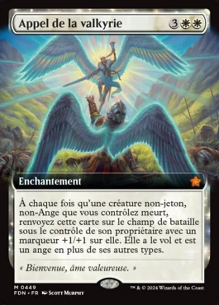 Appel de la valkyrie, carte Magic FDN 449 — extension Foundations