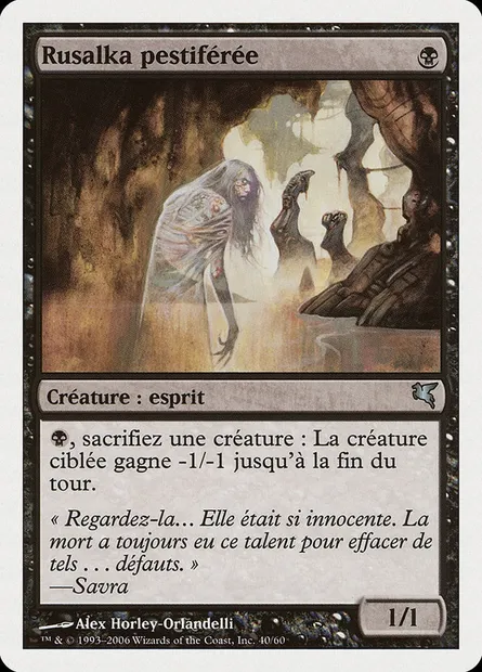 Plagued Rusalka, Magic card PSAL F40 — Salvat 2005 set
