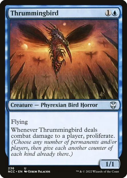 Thrummingbird, Magic card NCC 236 — New Capenna Commander set
