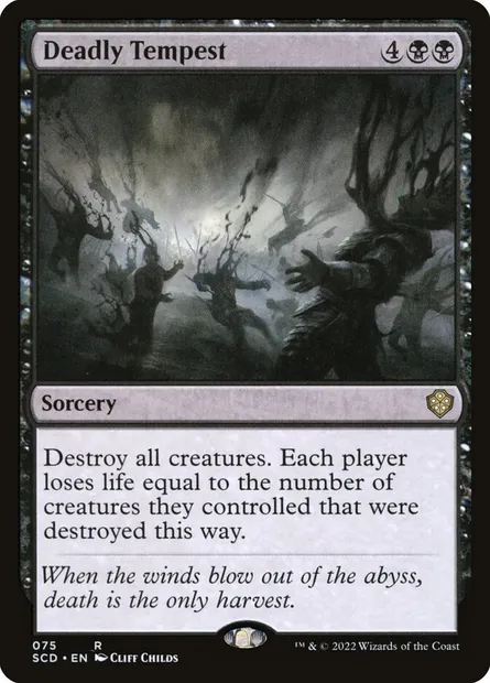 Tempête mortelle, carte Magic SCD 75 — extension Starter Commander Decks