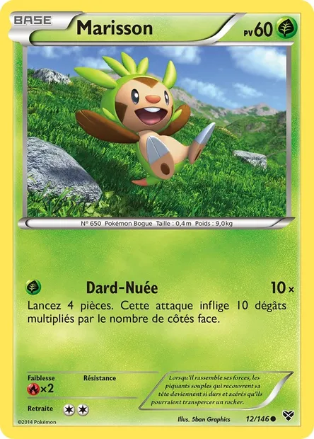 Marisson, carte Pokémon XY 12 — extension XY
