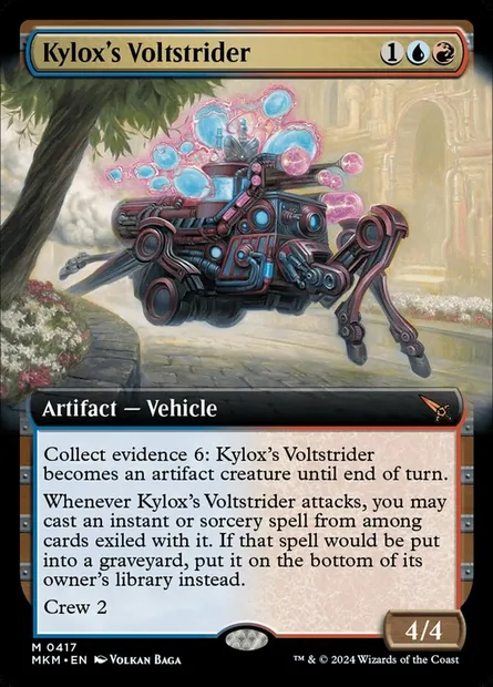 Kylox's Voltstrider, Magic card MKM 417 — Murders at Karlov Manor set