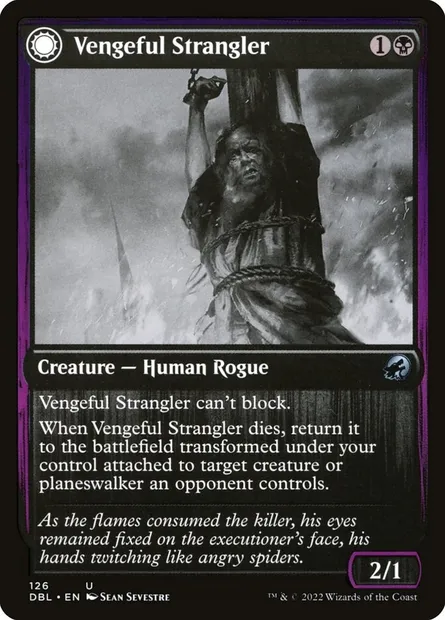 Vengeful Strangler // Strangling Grasp, Magic card DBL 126 — Innistrad: Double Feature set