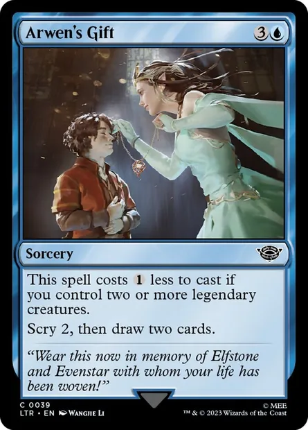 Arwen's Gift, Magic card LTR 39 — The Lord of the Rings: Tales of Middle-earth set