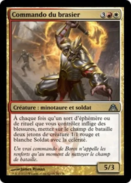 Commando du brasier, carte Magic DGM 56 — extension Le labyrinthe du dragon