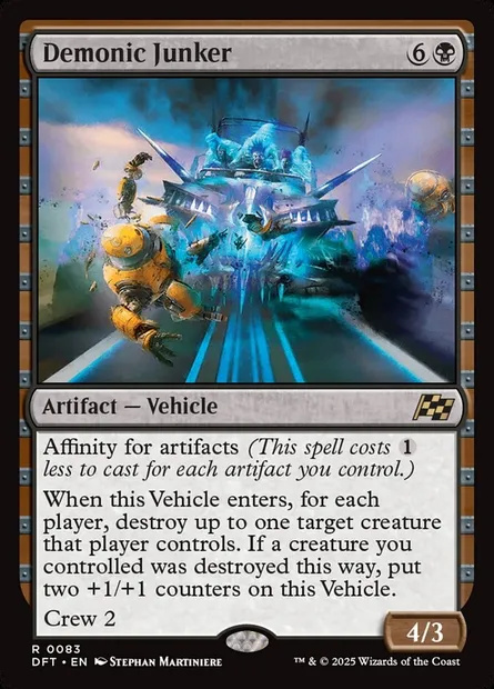 Demonic Junker, Magic card DFT 83 — Aetherdrift set