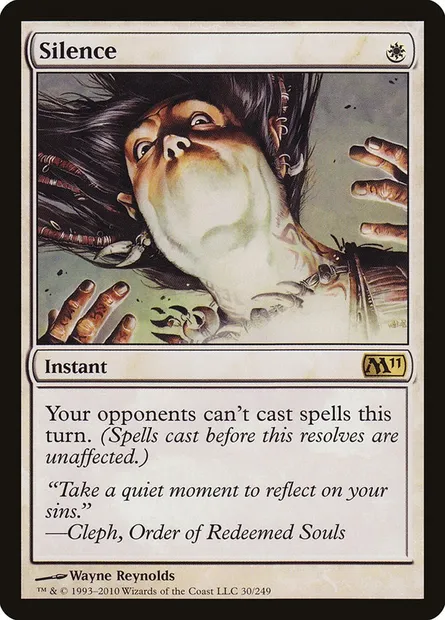 Silence, Magic card M11 30 — Magic 2011 set