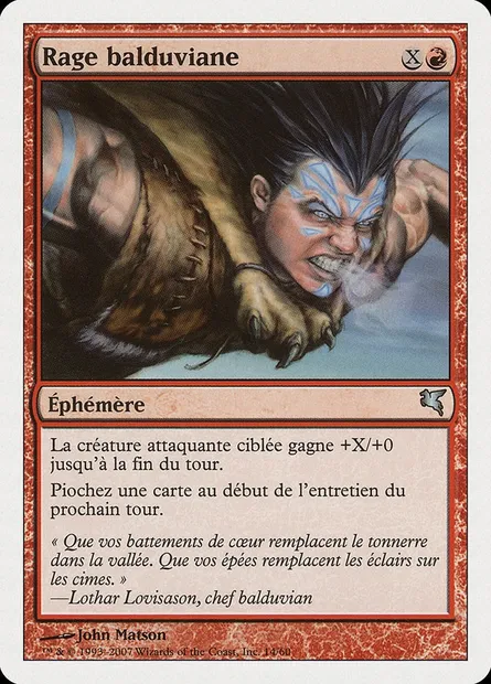 Balduvian Rage, Magic card PSAL I14 — Salvat 2005 set