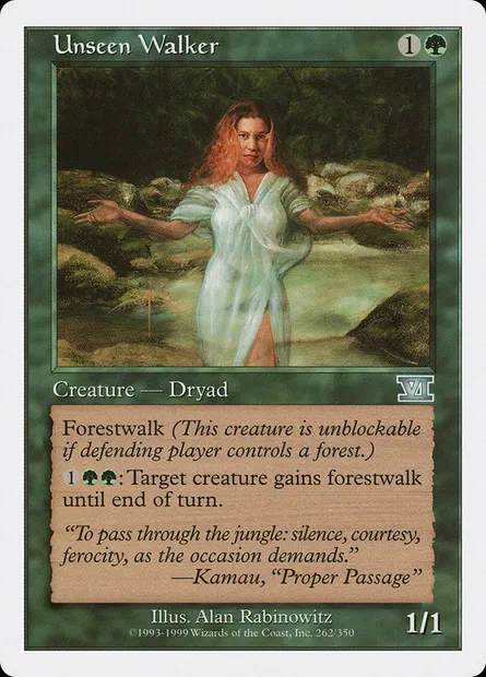 Unseen Walker, Magic card 6ED 262 — Classic Sixth Edition set