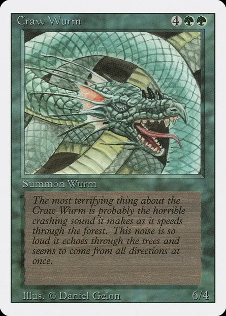 Guivre vorace, carte Magic 3ED 190 — extension Revised Edition