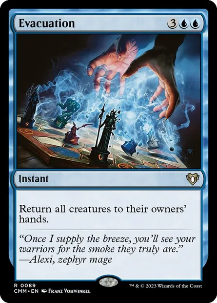 Evacuation, Magic card CMM 89 — Commander Masters set