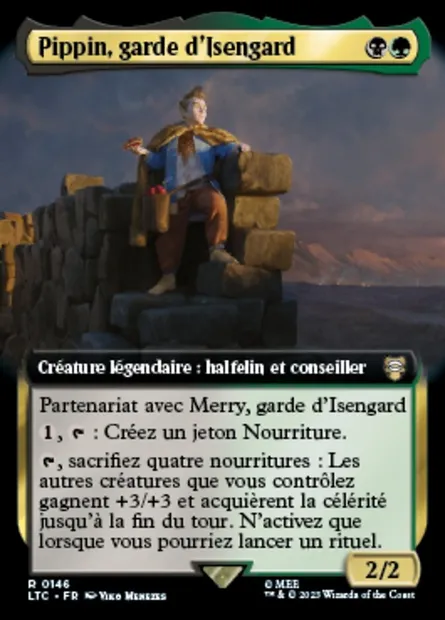 Pippin, garde d'Isengard, carte Magic LTC 146 — extension Tales of Middle-earth Commander