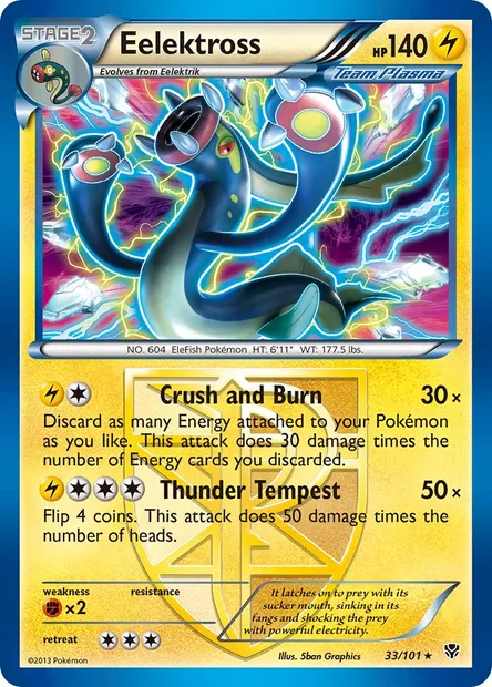 Eelektross, Pokémon card PLB 33 — Plasma Blast set