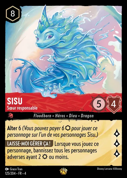 Sisu - Sœur responsable, carte Disney Lorcana CH4-125 — extension Le Retour d'Ursula