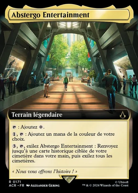 Abstergo Entertainment, carte Magic ACR 171 — extension Assassin's Creed