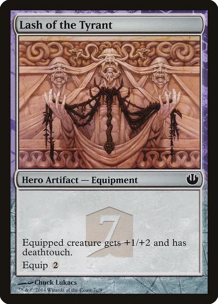 Lash of the Tyrant, Magic card THP3 7c — Journey into Nyx Hero's Path set