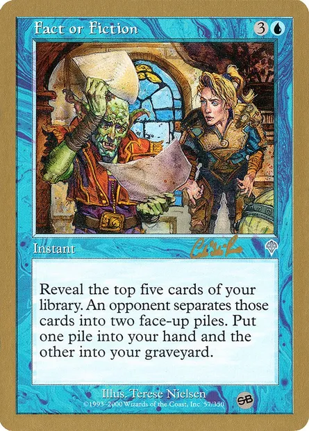 Fact or Fiction, Magic card WC02 cr57sb — World Championship Decks 2002 set