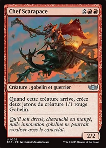 Chef Scarapace, carte Magic TDC 205 — extension Tarkir: Dragonstorm Commander