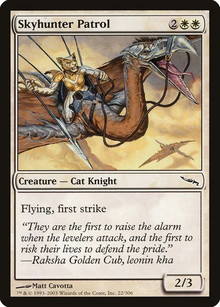 Skyhunter Patrol, Magic card MRD 22 — Mirrodin set