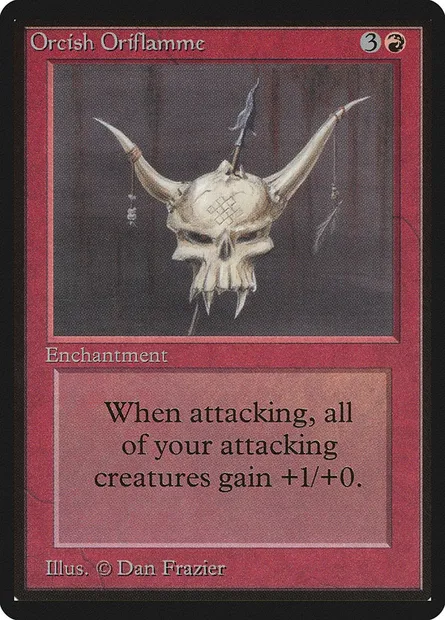 Oriflamme orque, carte Magic LEB 167 — extension Limited Edition Beta