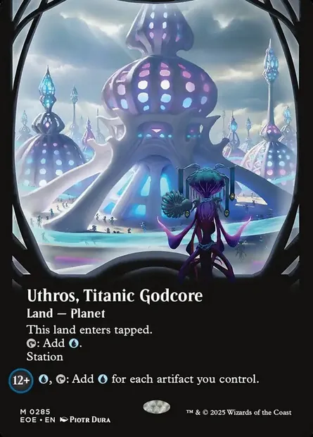 Uthros, Titanic Godcore, Magic card EOE 285 — Edge of Eternities set