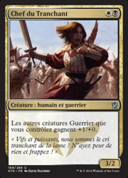 Chef du Tranchant, carte Magic KTK 169 — extension Les Khans de Tarkir