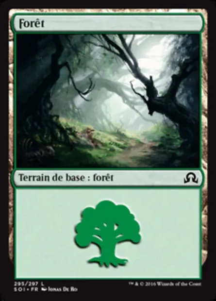 Forêt, carte Magic SOI 295 — extension Ténèbres sur Innistrad