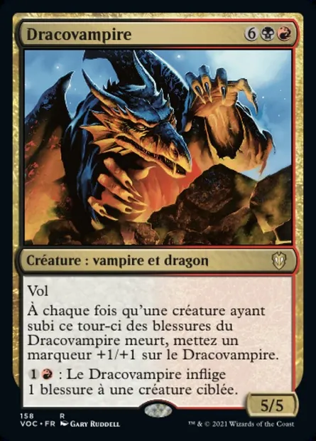 Dracovampire, carte Magic VOC 158 — extension Crimson Vow Commander