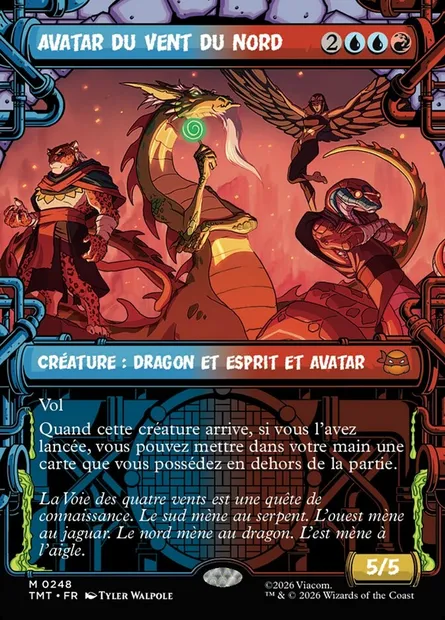 Avatar du Vent du nord, carte Magic TMT 248 — extension Teenage Mutant Ninja Turtles