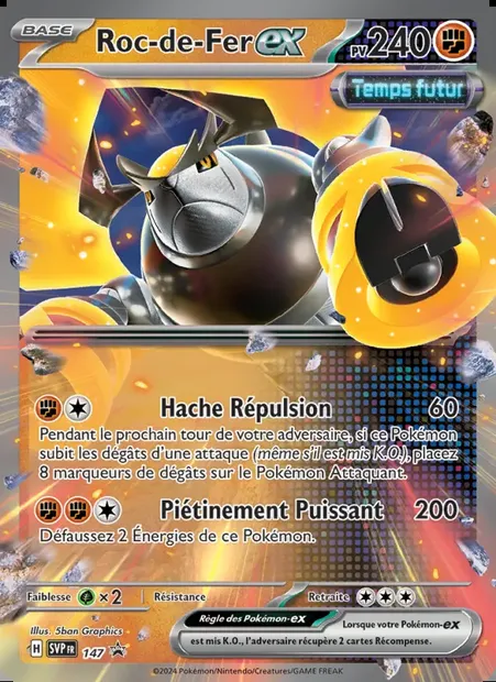Roc-de-Fer-ex, carte Pokémon PR-SV 147 — extension SVP Black Star Promos