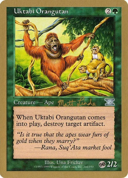 Uktabi Orangutan, Magic card WC99 ml260sb — World Championship Decks 1999 set