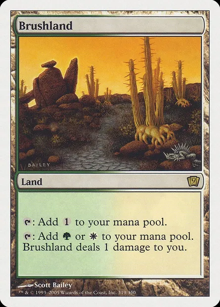 Brushland, Magic card 9ED 319 — Ninth Edition set