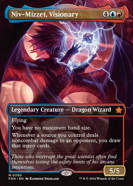 Niv-Mizzet, Visionary, Magic card FDN 350 — Foundations set