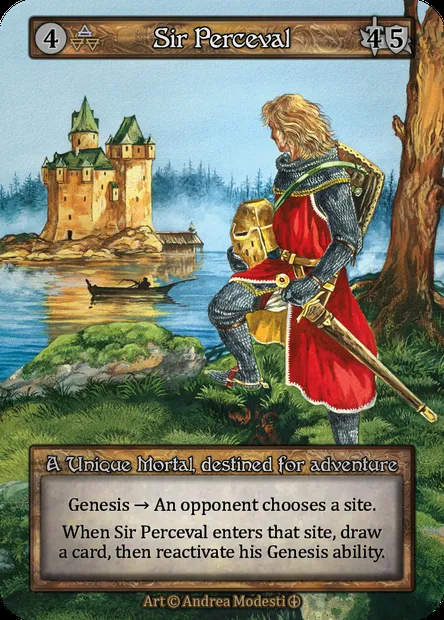 Sir Perceval, Sorcery card ATH 085 — Arthurian Legends set