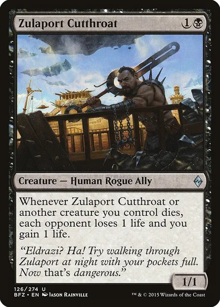 Zulaport Cutthroat, Magic card BFZ 126 — Battle for Zendikar set