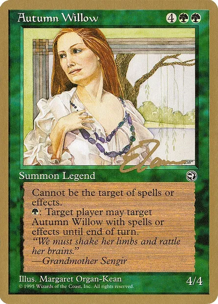 Autumn Willow, Magic card PTC et83 — Pro Tour Collector Set set