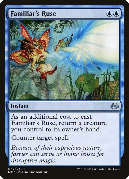 Familiar's Ruse, Magic card MM3 37 — Modern Masters 2017 set