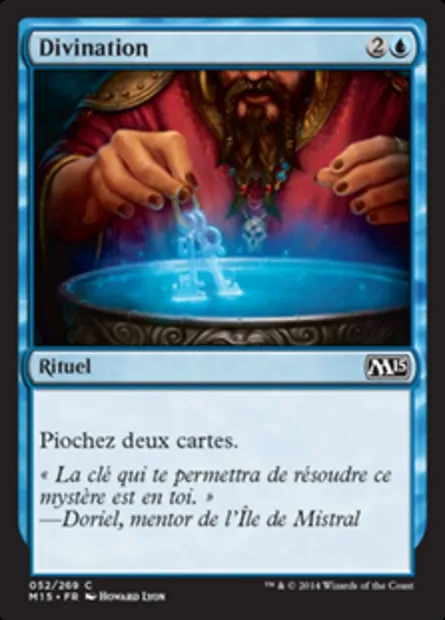 Divination, carte Magic M15 52 — extension Magic 2015