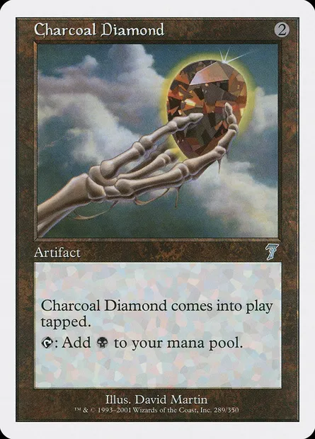 Diamant du charbon, carte Magic 7ED 289 — extension Septième Edition