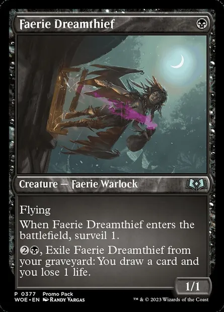 Faerie Dreamthief, Magic card WOE 377 — Wilds of Eldraine set