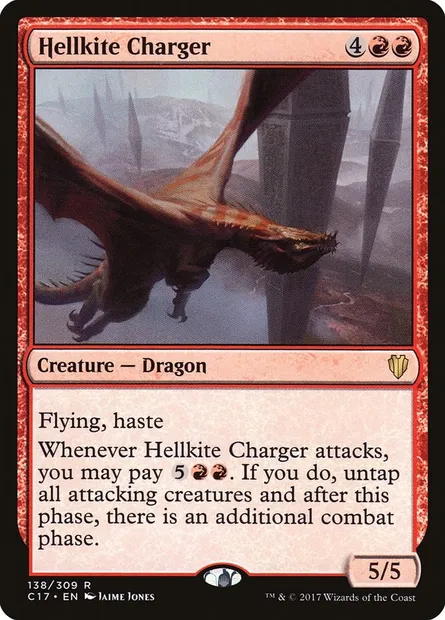 Hellkite Charger, Magic card C17 138 — Commander 2017 set