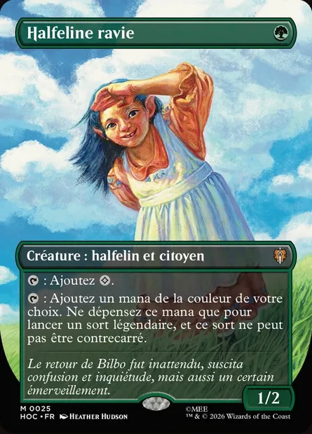 Halfeline ravie, carte Magic HOC 25 — extension The Hobbit Eternal