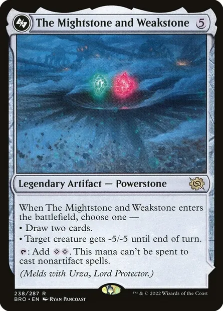 The Mightstone and Weakstone, carte Magic BRO 238 — extension La Guerre Fratricide